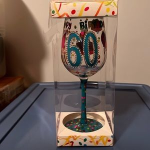 NWB: 60 wine glass multiple colors